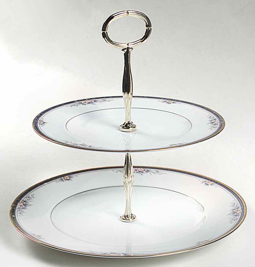 Ontario 6 5/8"-10"  2 Tiered Serving Tray (Dp, Sp) HC by Noritake-1