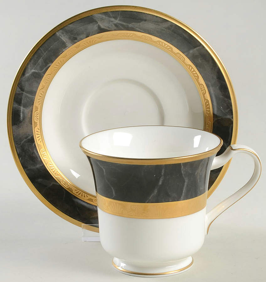 Opulence Footed Cup & Saucer Set by Noritake-1