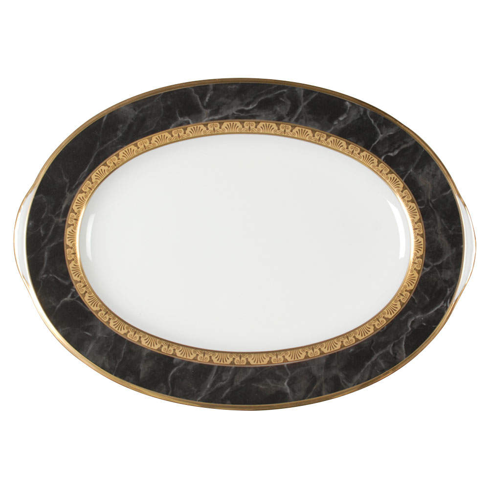 Opulence 12" Oval Serving Platter by Noritake-1