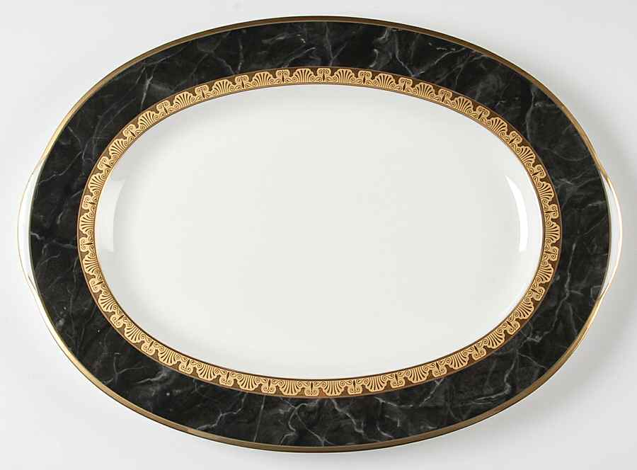 Opulence 16" Oval Serving Platter by Noritake-1
