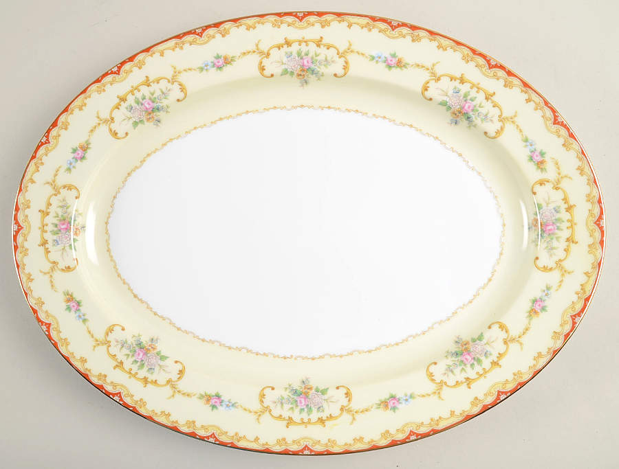 Oradell 16" Oval Serving Platter by Noritake-1