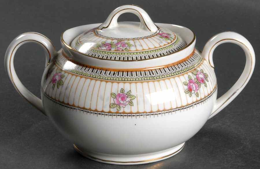 Ormonde Bassett Sugar Bowl & Lid by Noritake-1