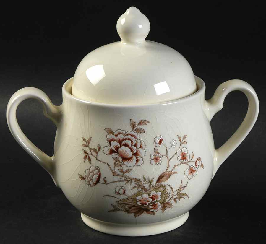 Oriental Dream Sugar Bowl & Lid by Noritake-1