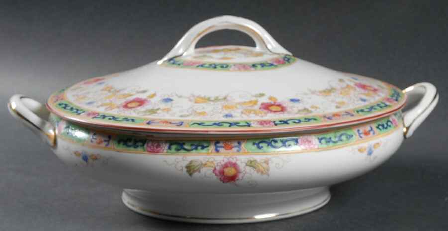 The Oriental Round Covered Vegetable by Noritake-1