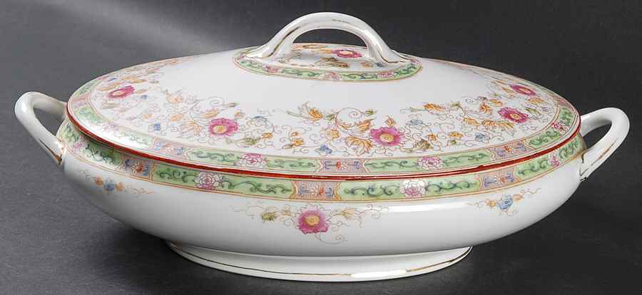 The Oriental Oval Covered Vegetable by Noritake-1