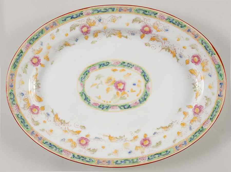 The Oriental 11" Oval Serving Platter by Noritake-1