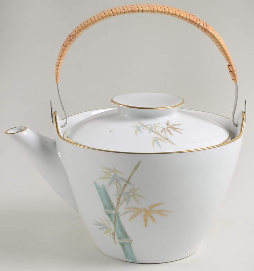 Oriental Teapot & Lid with Removable Top Handle by Noritake-1