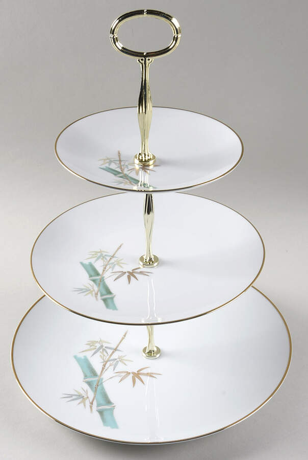Oriental 13 7/8"-14 1/4" 3-Tiered Serving Tray(DP,SP,BB) HC by Noritake-1