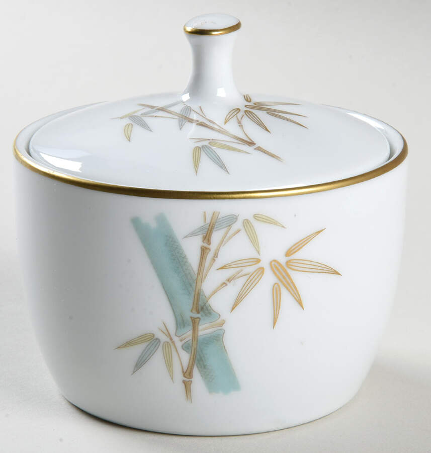 Oriental Mini Sugar Bowl & Lid by Noritake-1