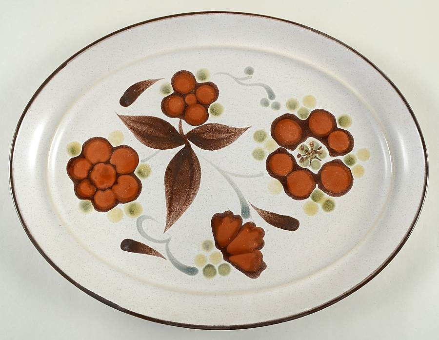Orinda 14" Oval Serving Platter by Noritake-1