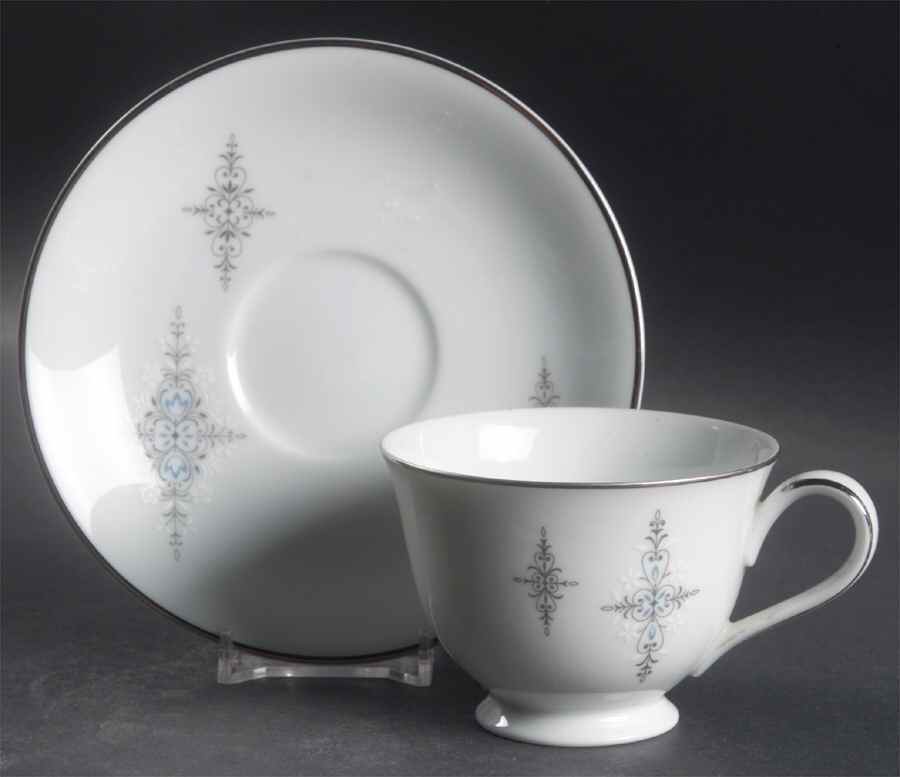 Orleans Footed Cup & Saucer Set by Noritake-1