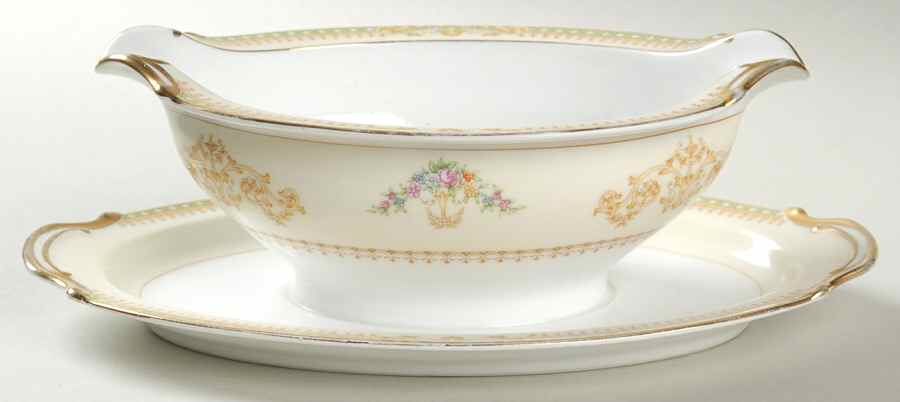 Osborne Gravy Boat with Attached Underplate by Noritake-1