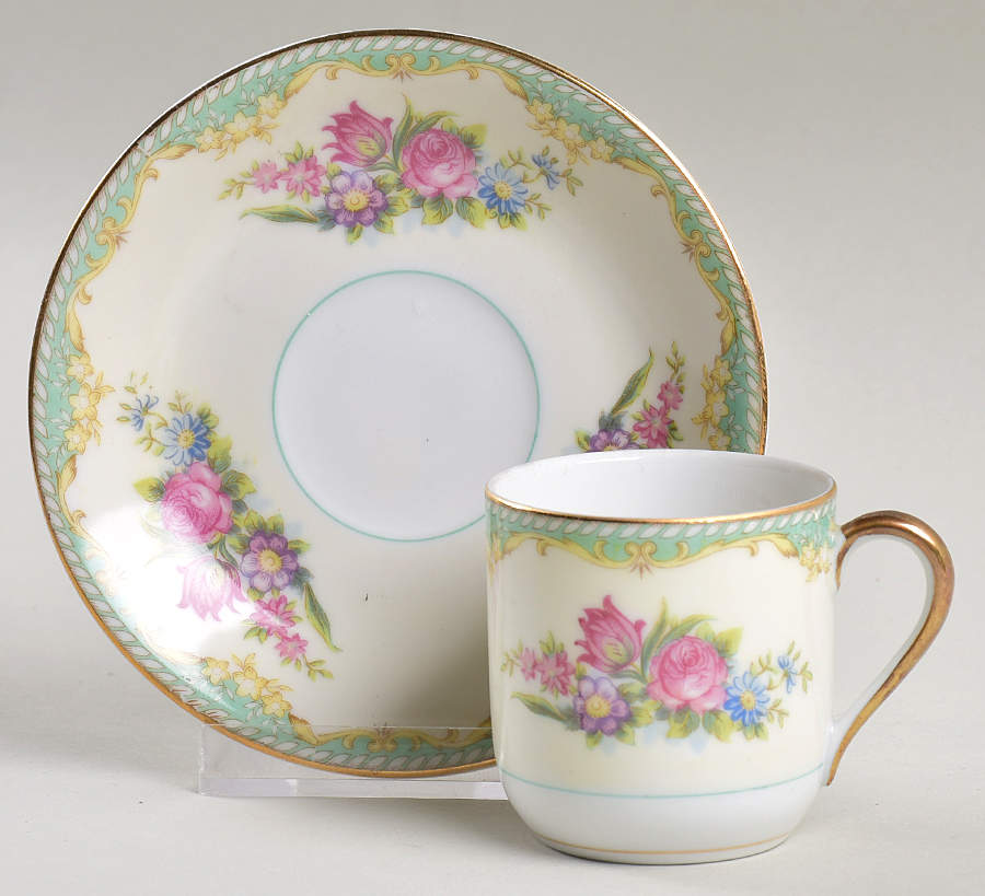 Ostrand Flat Demitasse Cup & Saucer Set by Noritake-1