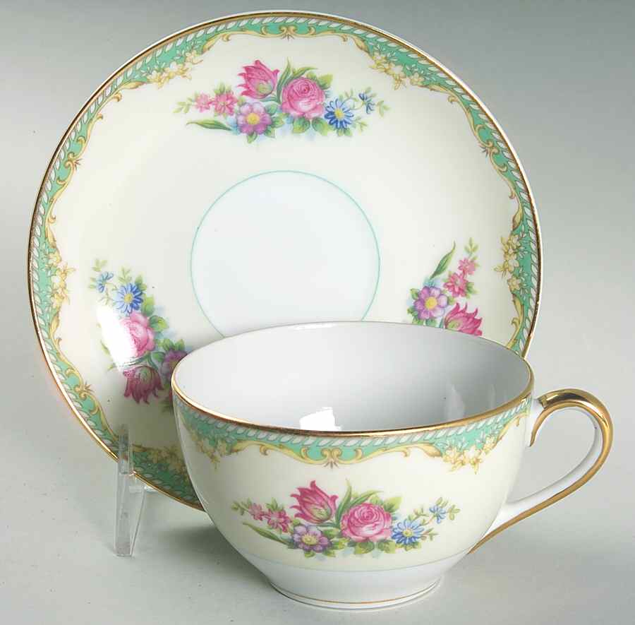 Ostrand Flat Cup & Saucer Set by Noritake-1