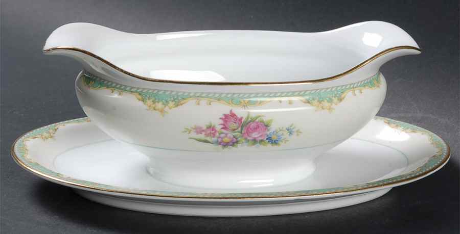 Ostrand Gravy Boat with Attached Underplate by Noritake-1