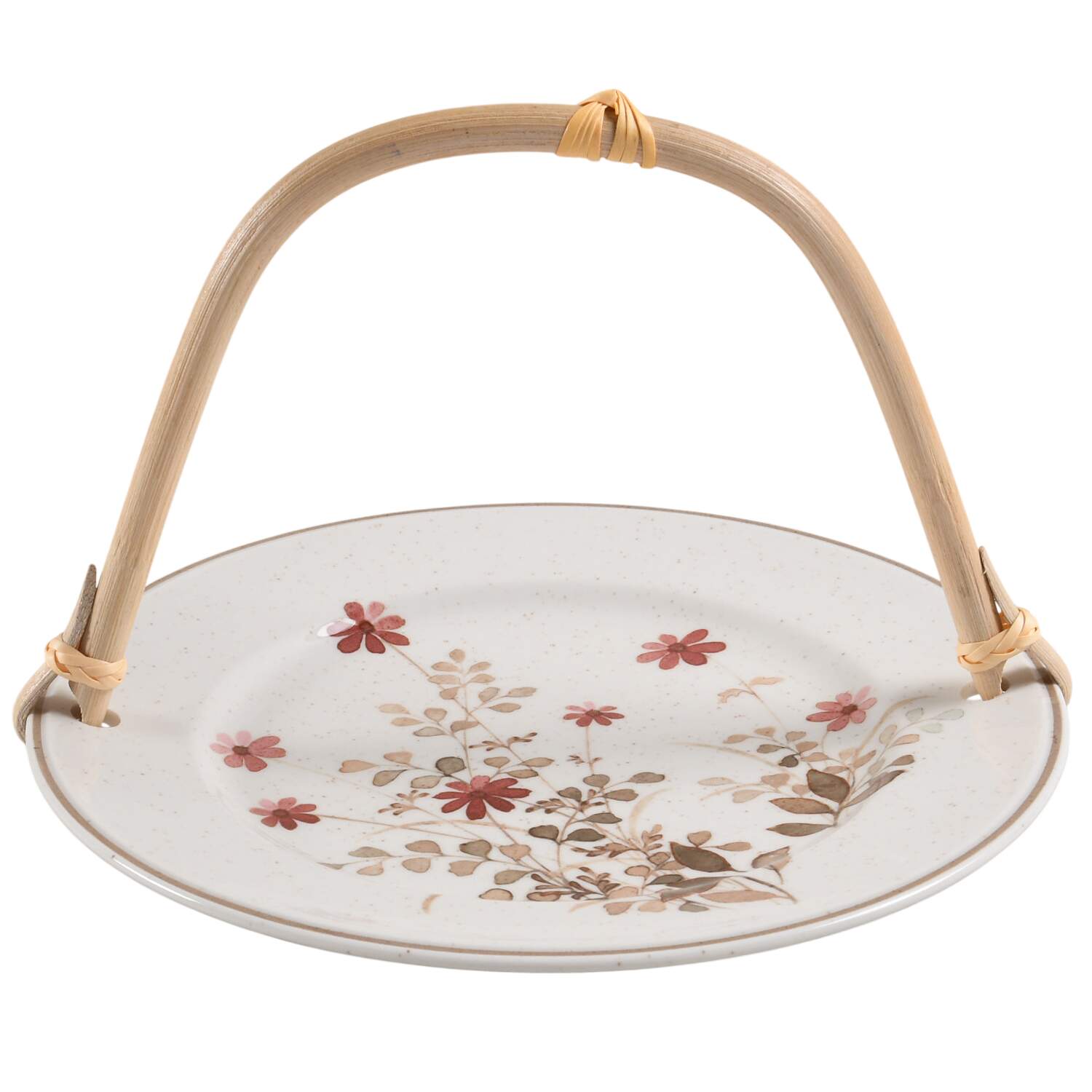 Outlook 5 3/8"-5 5/8" Bamboo Handled Serving Plate  HC by Noritake-1