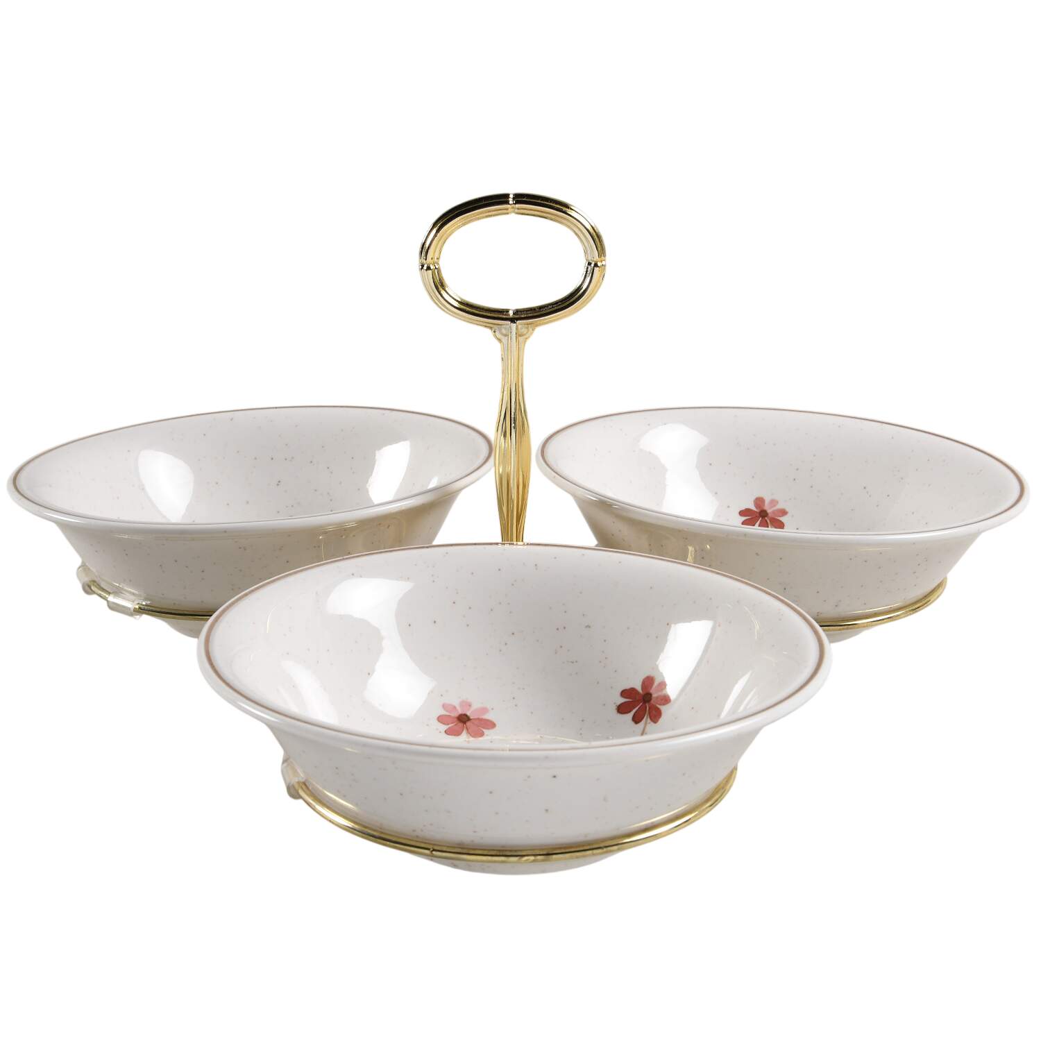 Outlook 7" x 12" 3-Part Relish & Metal Stand (CERC) HC by Noritake-1