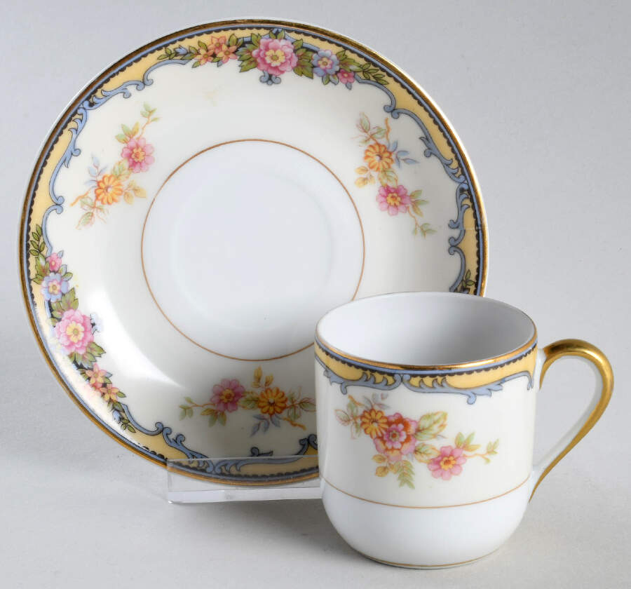 Oxford Flat Demitasse Cup & Saucer Set by Noritake-1