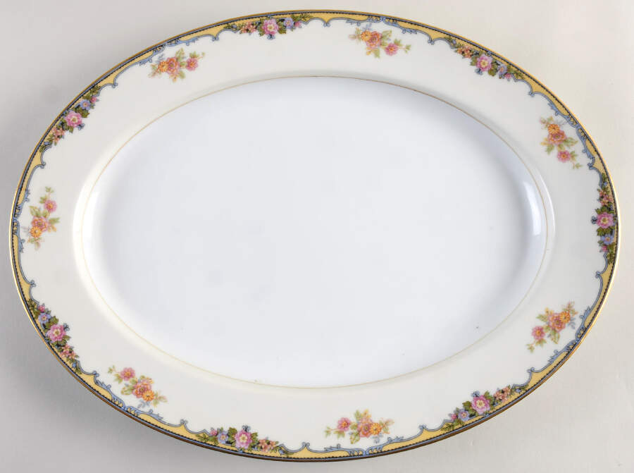 Oxford 15" Oval Serving Platter by Noritake-1