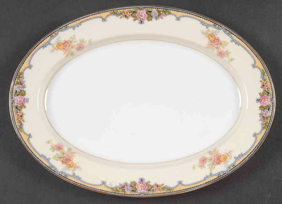 Oxford 10" Oval Serving Platter by Noritake-1