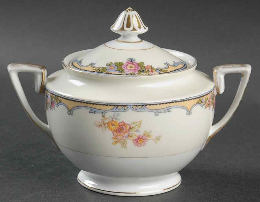 Oxford Sugar Bowl & Lid by Noritake-1