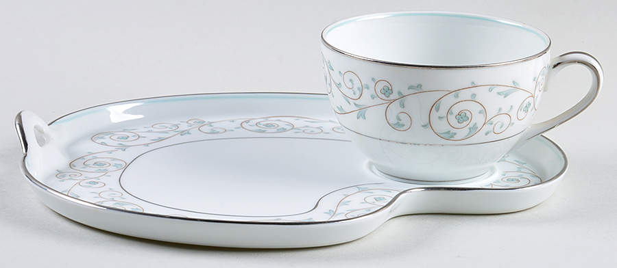 Oxford Snack Plate & Cup Set by Noritake-1