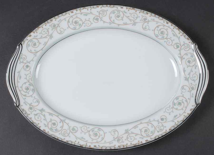 Oxford 11" Oval Serving Platter by Noritake-1