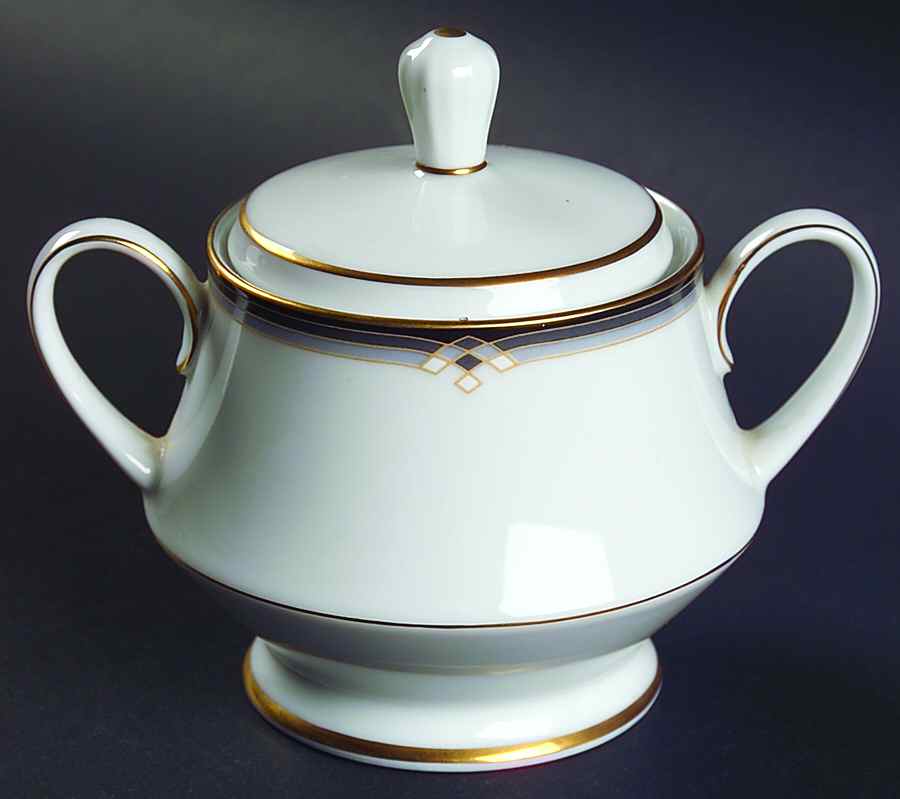Oxford Lane Sugar Bowl & Lid by Noritake-1