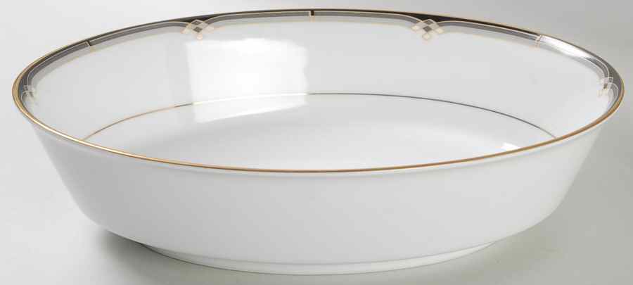 Oxford Lane 9" Oval Vegetable Bowl by Noritake-1