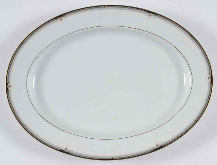 Oxford Lane 13" Oval Serving Platter by Noritake-1