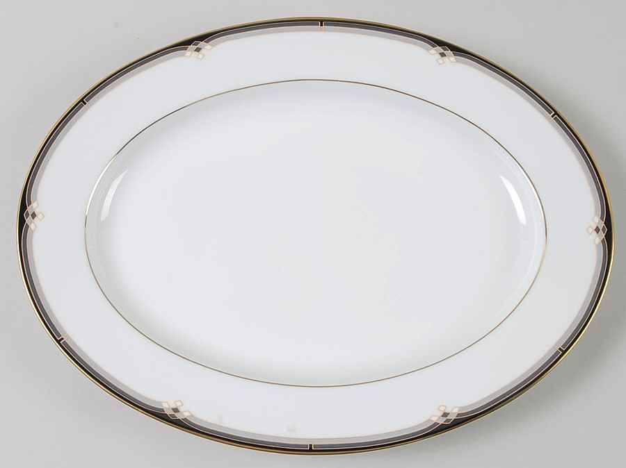 Oxford Lane 11" Oval Serving Platter by Noritake-1