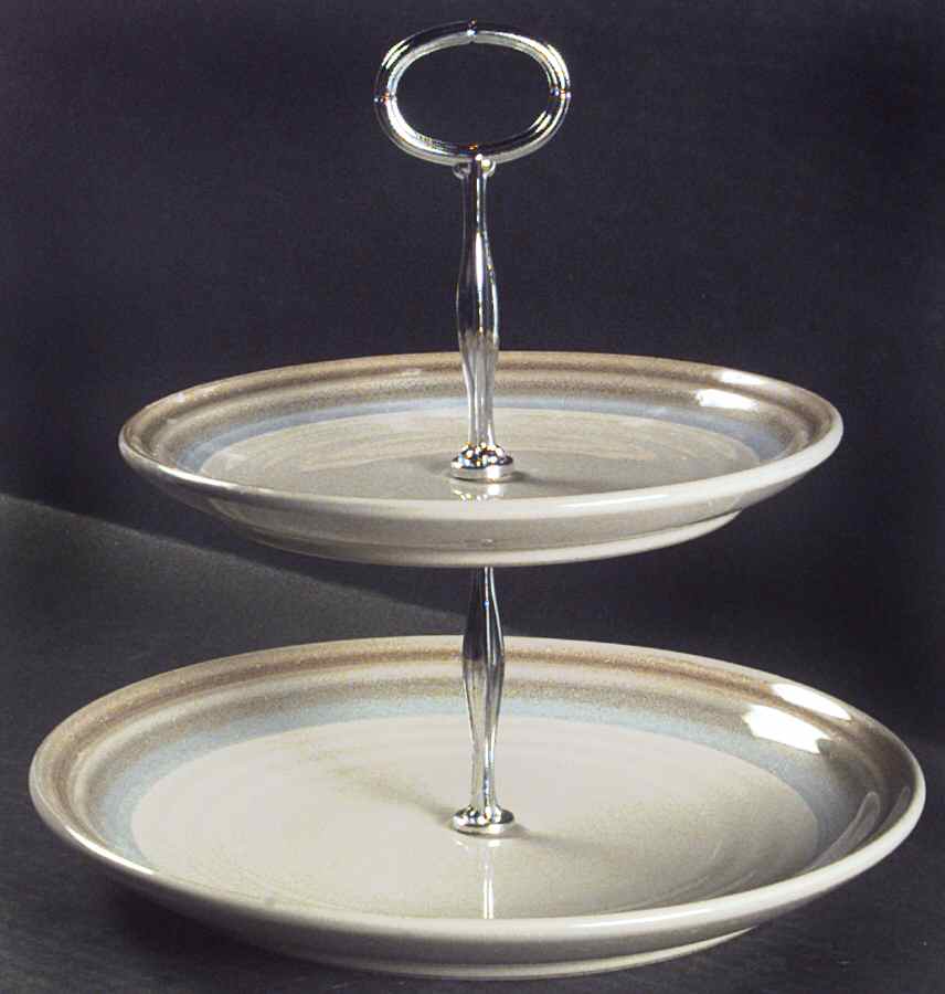Painted Desert 6 5/8"-10"  2 Tiered Serving Tray (Dp, Sp) HC by Noritake-1