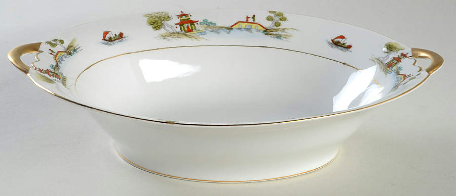 The Pagoda 10" Oval Vegetable Bowl by Noritake-1
