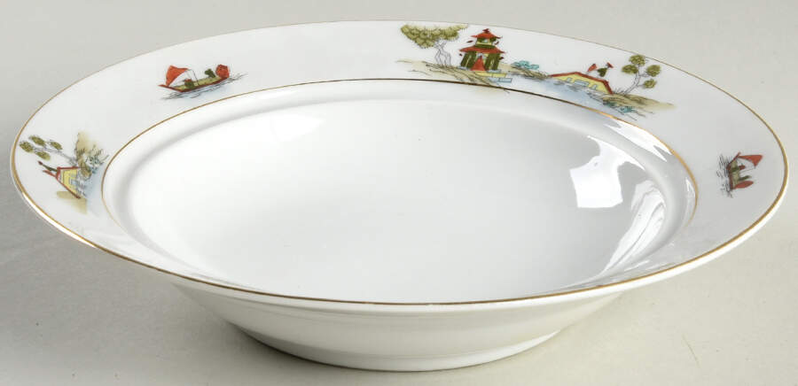 The Pagoda Round Butter No Lid by Noritake-1