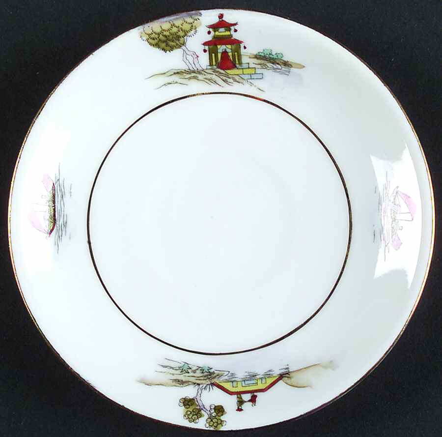 The Pagoda Saucer for Demitasse Cup by Noritake-1