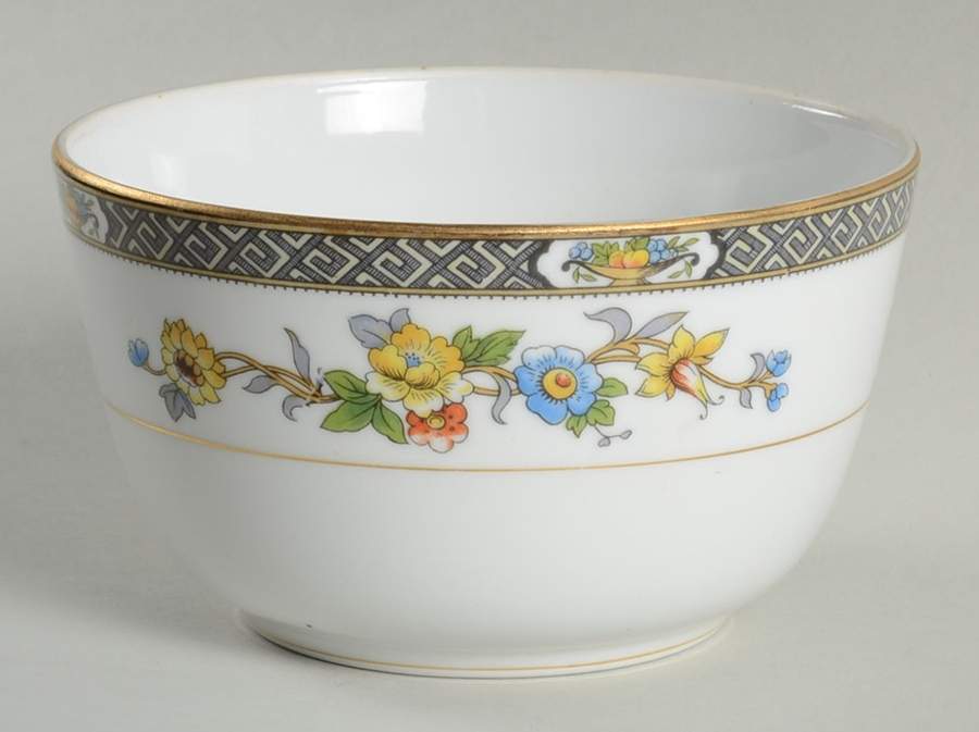 Paisley Cranberry Bowl by Noritake-1