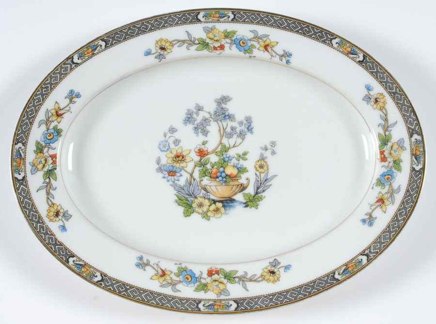 Paisley 11" Oval Serving Platter by Noritake-1