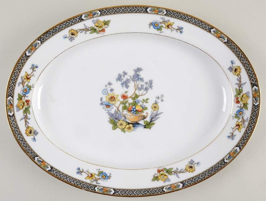 Paisley 13" Oval Serving Platter by Noritake-1
