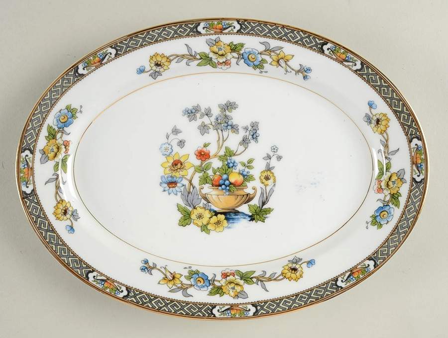 Paisley 10" Oval Serving Platter by Noritake-1