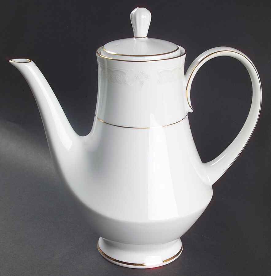 Parisian Lace Coffee Pot & Lid by Noritake-1