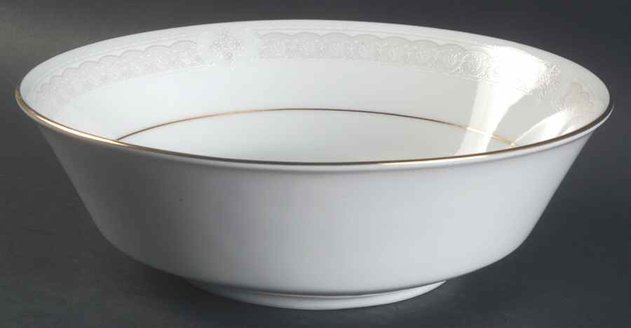 Parisian Lace 9" Round Vegetable Bowl by Noritake-1