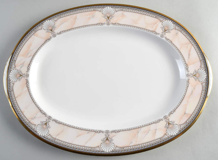 Pacific Majesty 16" Oval Serving Platter by Noritake-1