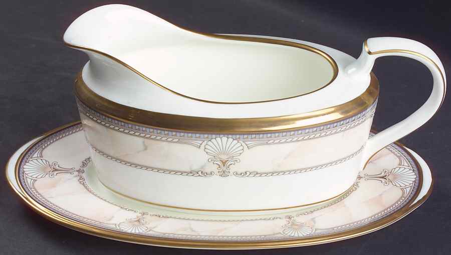 Pacific Majesty Gravy Boat & Underplate (Relish/Butter) by Noritake-1