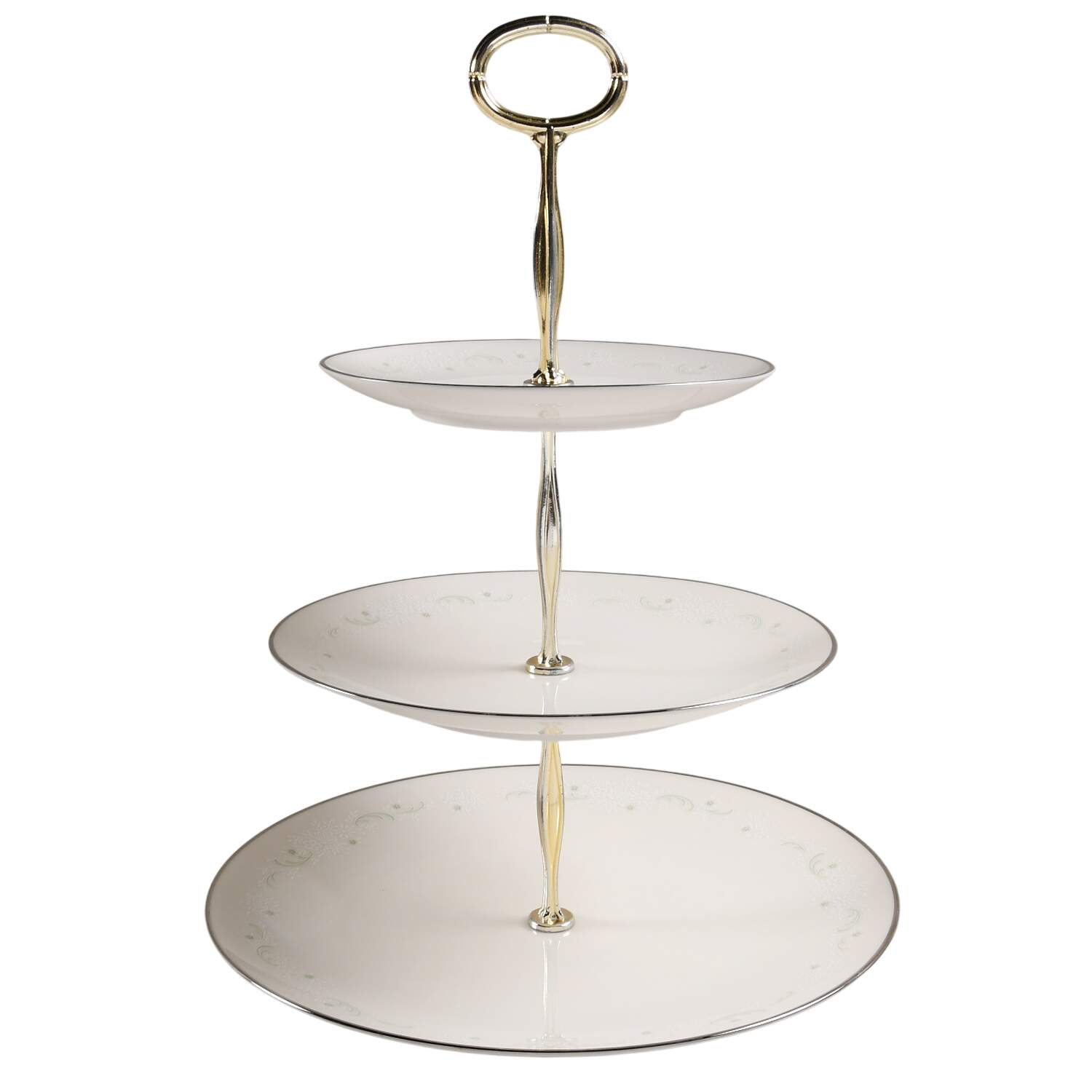 Pamela 13 7/8"-14 1/4" 3-Tiered Serving Tray(DP,SP,BB) HC by Noritake-1