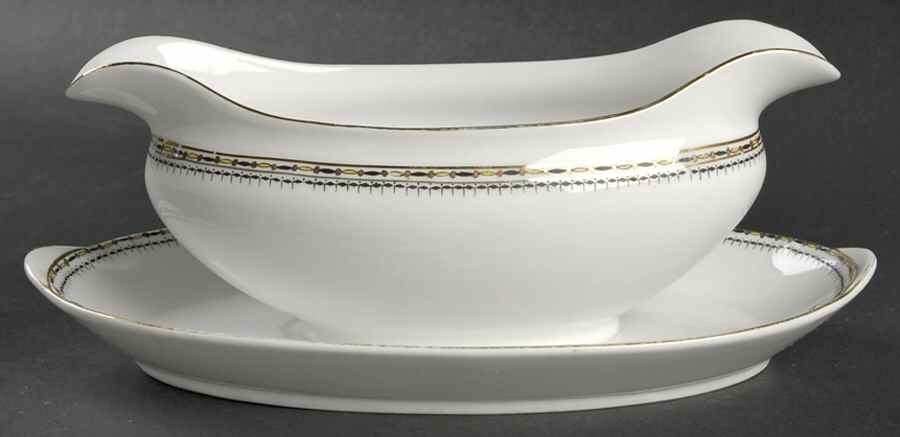 Pandora Gravy Boat with Attached Underplate by Noritake-1