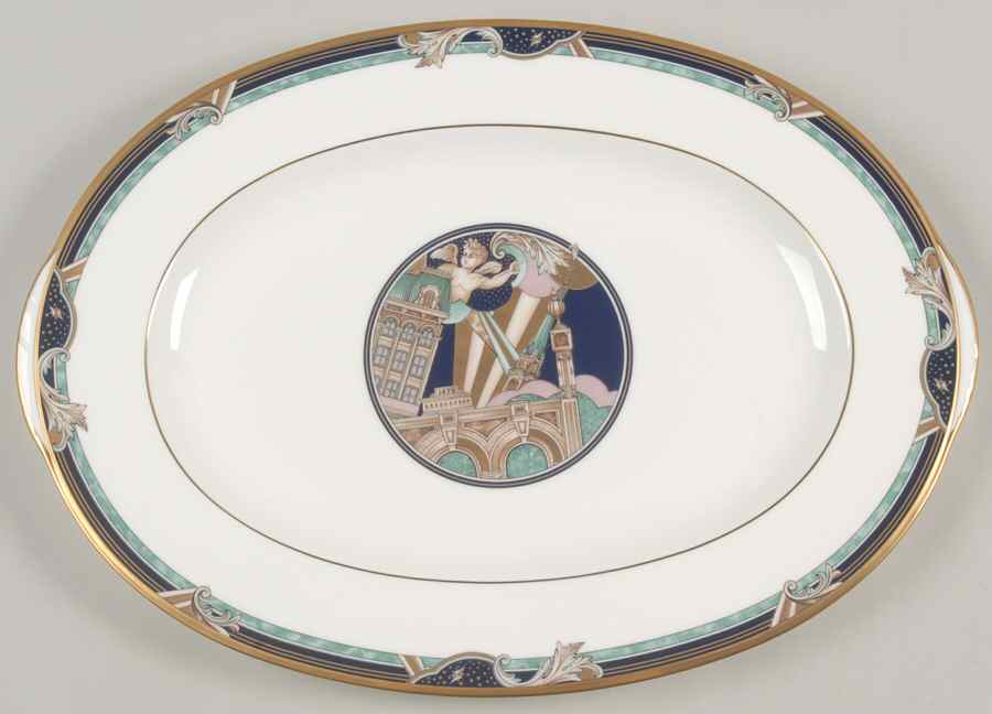 Paris Opera 14" Oval Serving Platter by Noritake-1