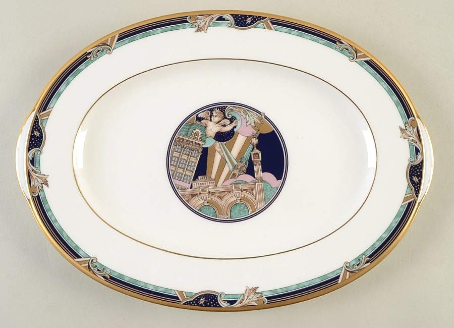 Paris Opera 12" Oval Serving Platter by Noritake-1
