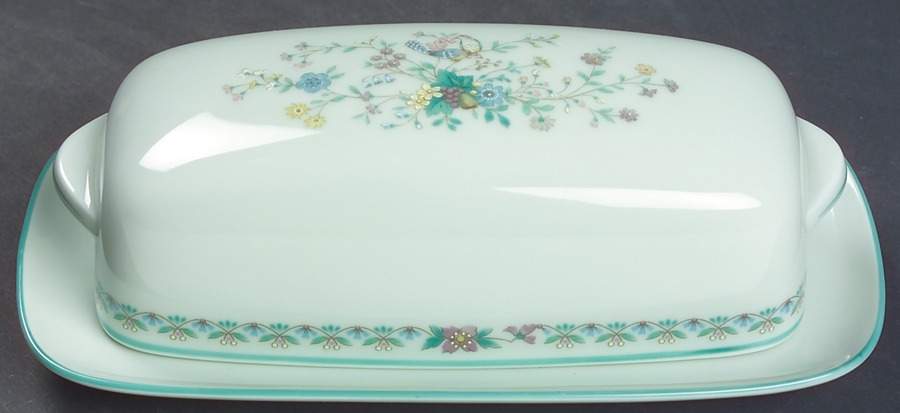 Paradise Green 1/4 Lb Covered Butter by Noritake-1