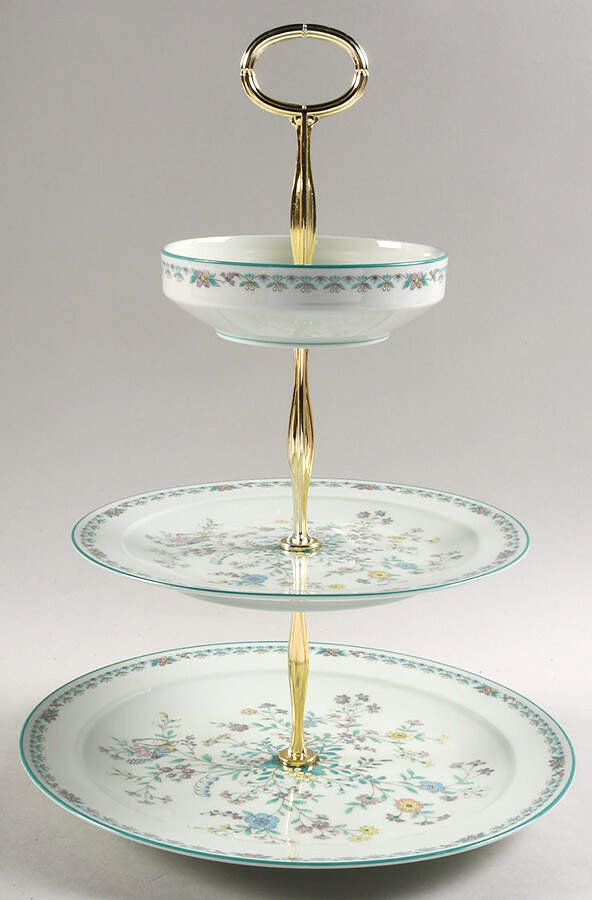 Paradise Green Tiered Fruit Dip HC by Noritake-1