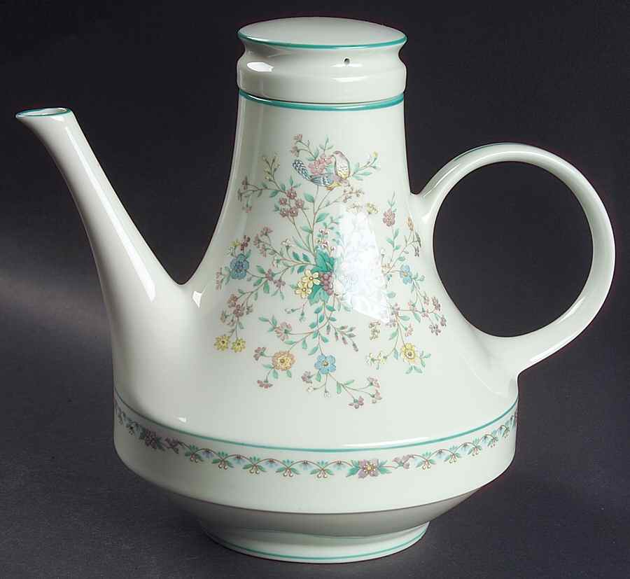 Paradise Green Coffee Pot & Lid by Noritake-1